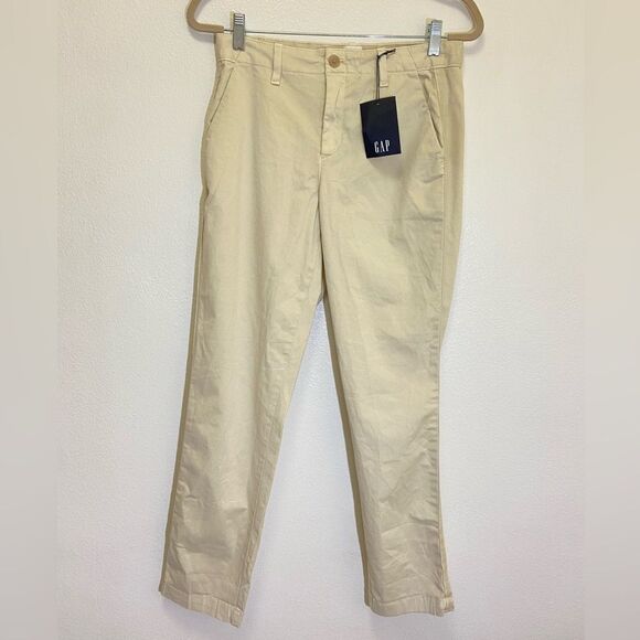 GAP - Girlfriend Chino Pants - Women's 2/26 Khaki Pants - NWT - Picture 1 of 7